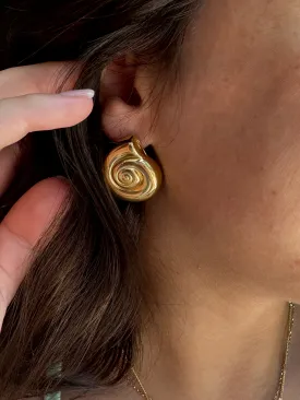 Gold Shell Earrings