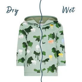 Graffiti Camouflage Color Changing Kids Raincoat