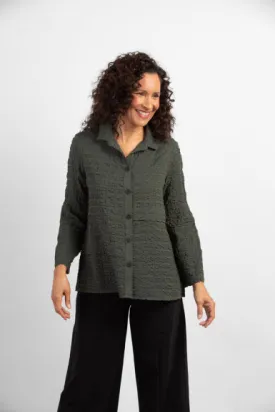 60% Off! Habitat Sale: Womens 23730 Solid Lapped Seam Tunic Shirt - Stylish & Comfortable
