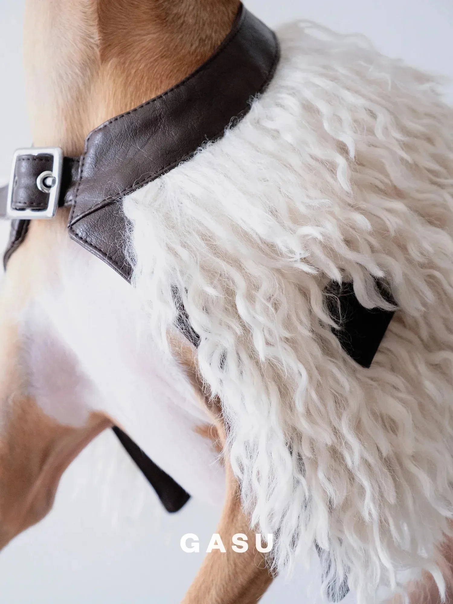 Handcrafted Faux Fur Leather Cloak