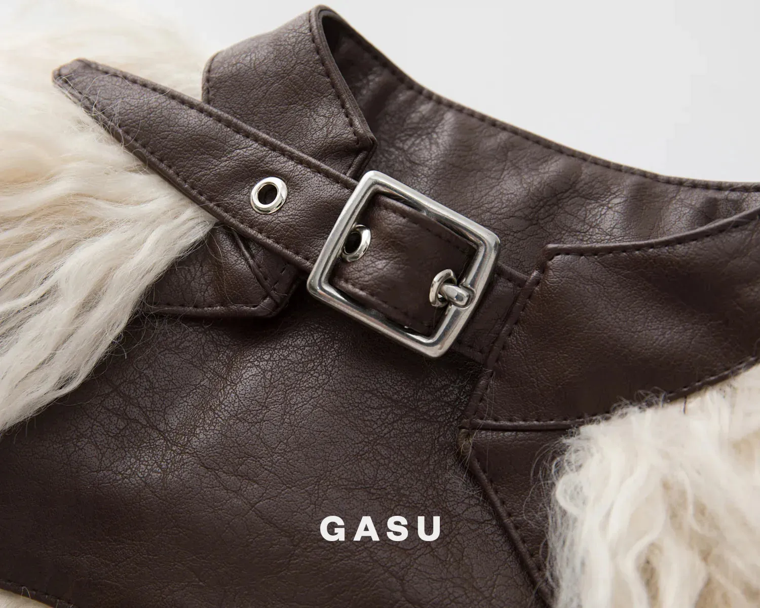 Handcrafted Faux Fur Leather Cloak