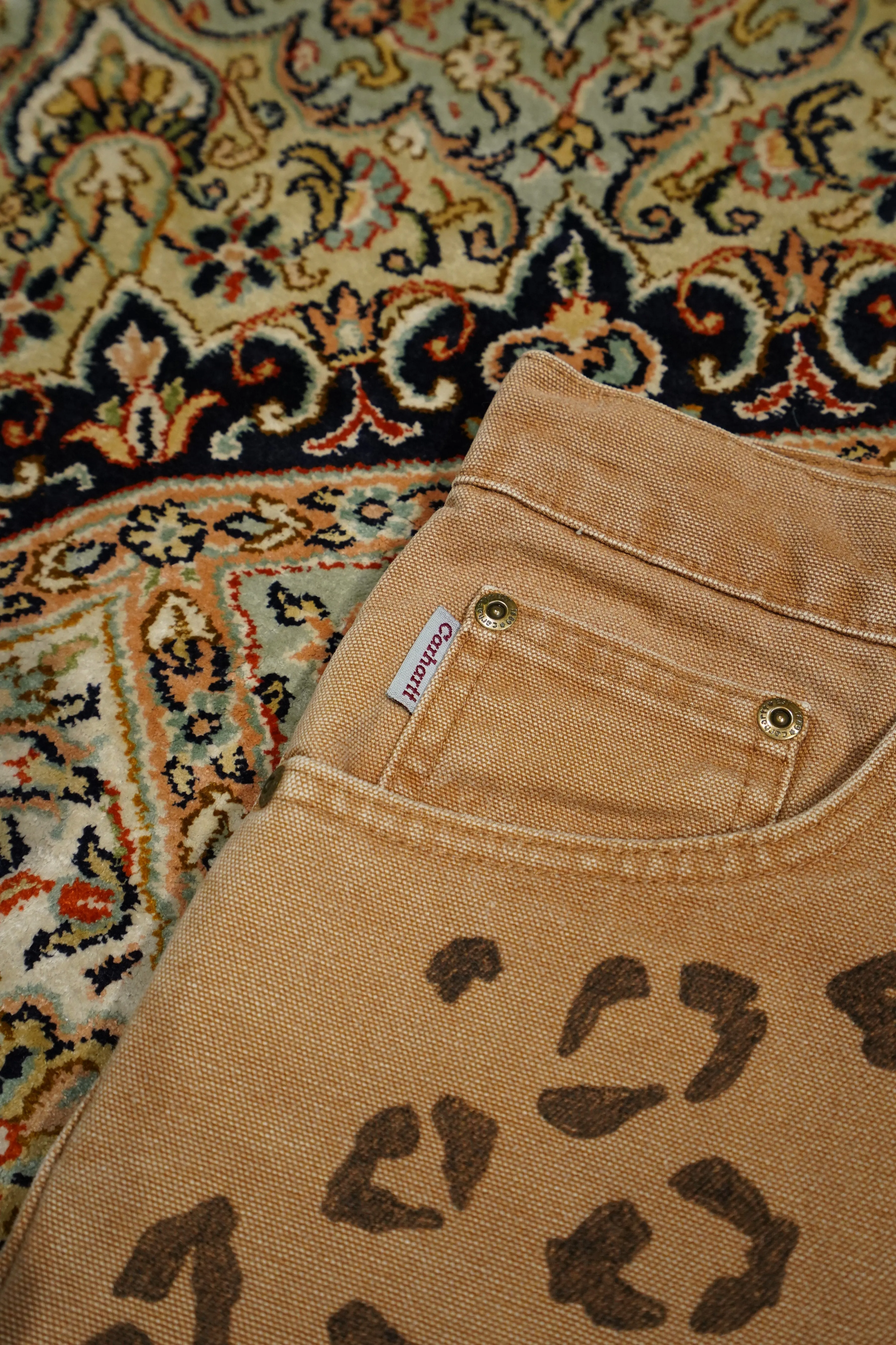 HANDPAINT WORKER PANTS (#A BROWN)