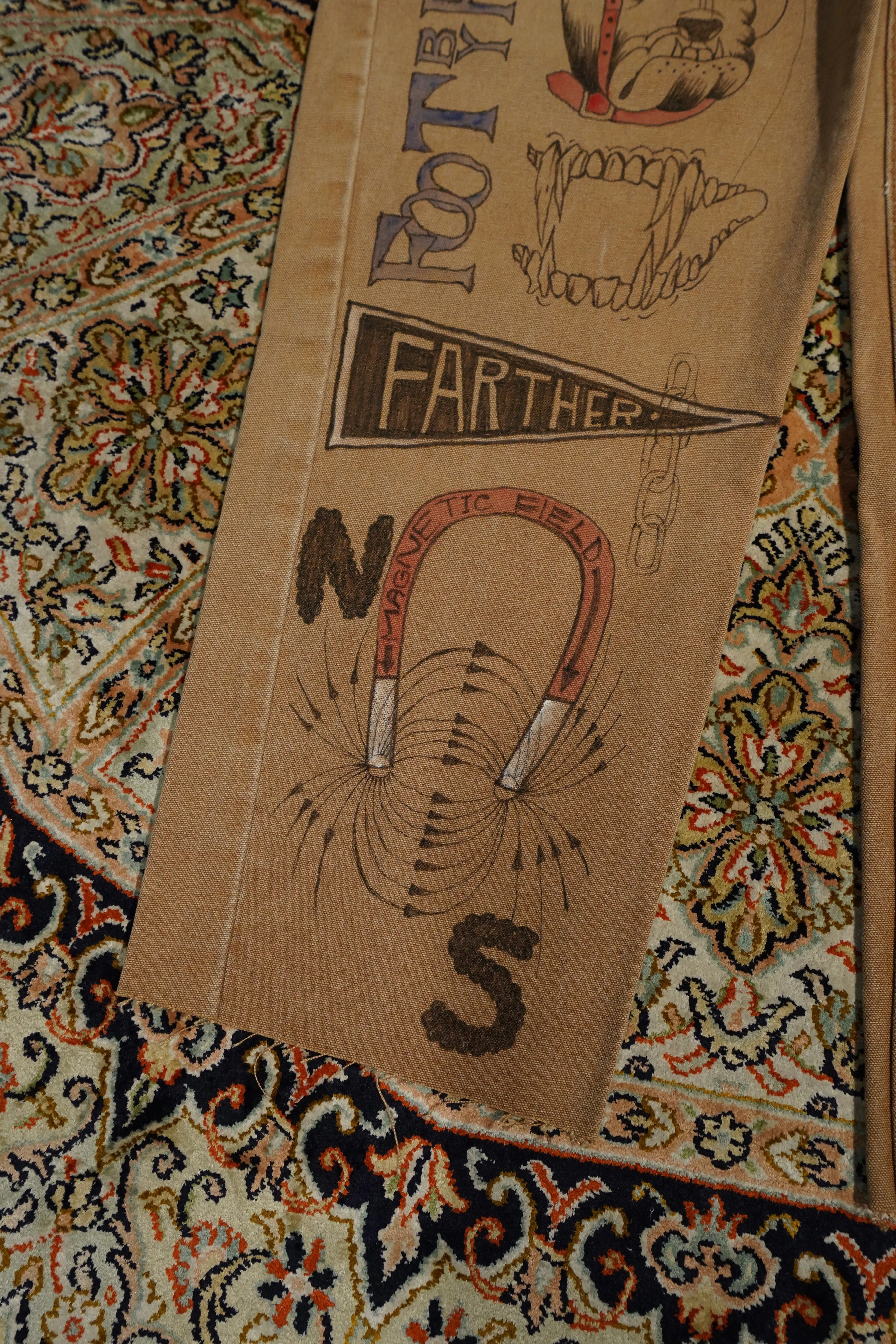 HANDPAINT WORKER PANTS (#A BROWN)