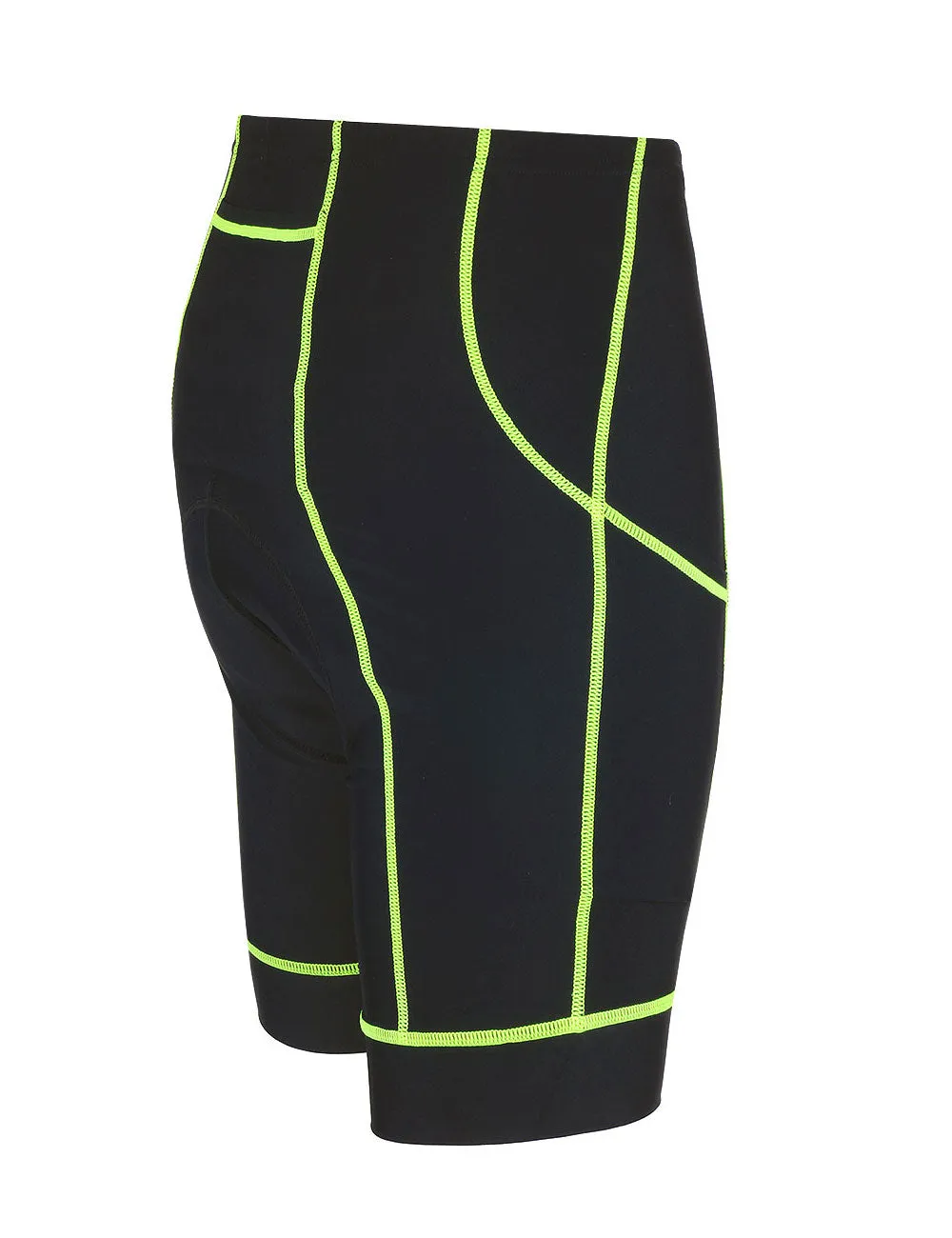 Herren Fahrradhose Kurz Pro Schwarz Neon