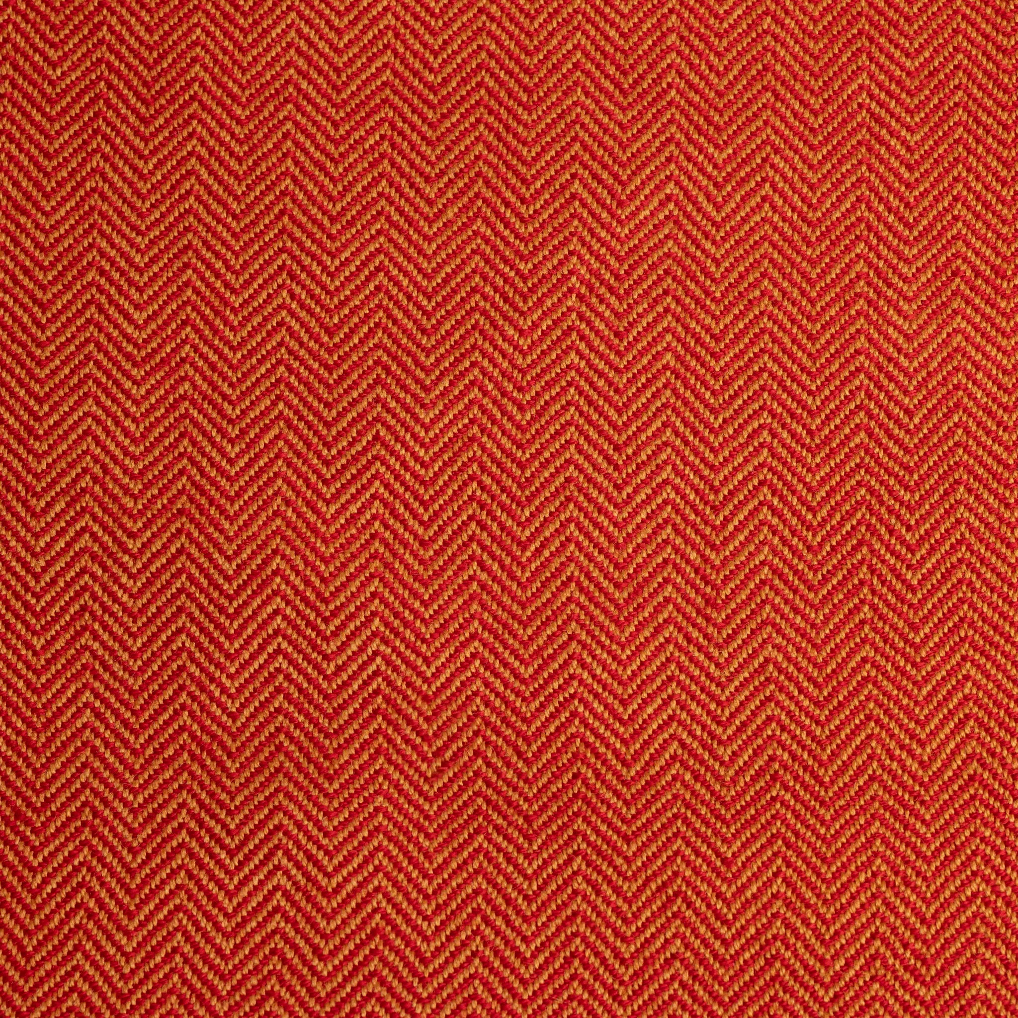 Herringbone Wool, Handwoven, Plant Dye Brown and Madder