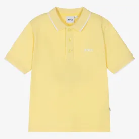 Hugo Boss Boys Basic Short Sleeve Polo _Yellow J25O25-528