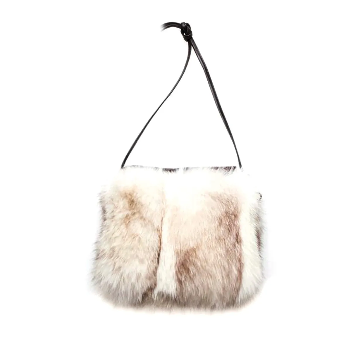 IPHONE POCKET HORIZONTAL WITH UPCYCLED FUR