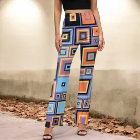 Isolde - Geometric Flared Pants