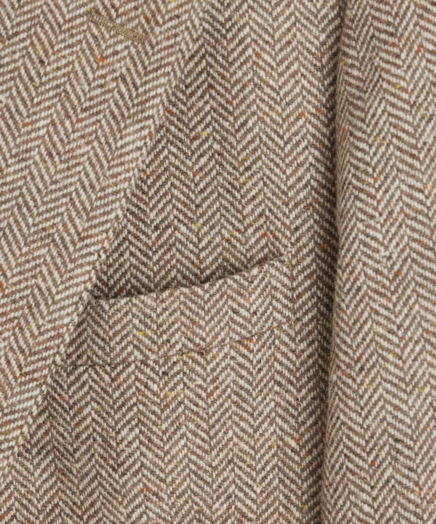 Tan Herringbone Italian Donegal Madison Jacket