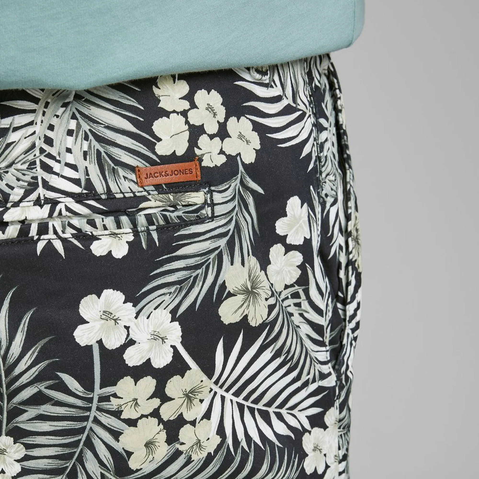 JACK&JONE - Men 'Green' Bowie Print Cotton Short JJ1065