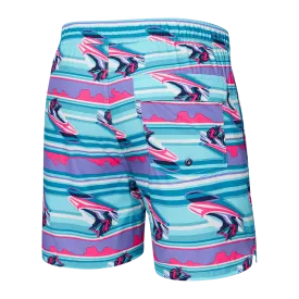 Jetski Stripe- Swim Shorts 5in- SAXX