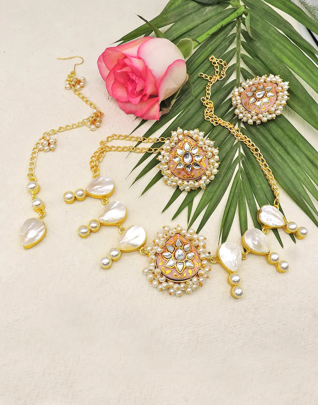 Kundan & Shell Necklace