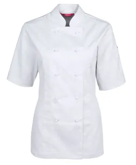 Ladies Vented Chef's Jacket Short Sleeve