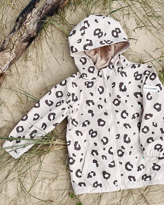 Color-Changing Leopard Print Kids Raincoat with Optimal Size and Quality