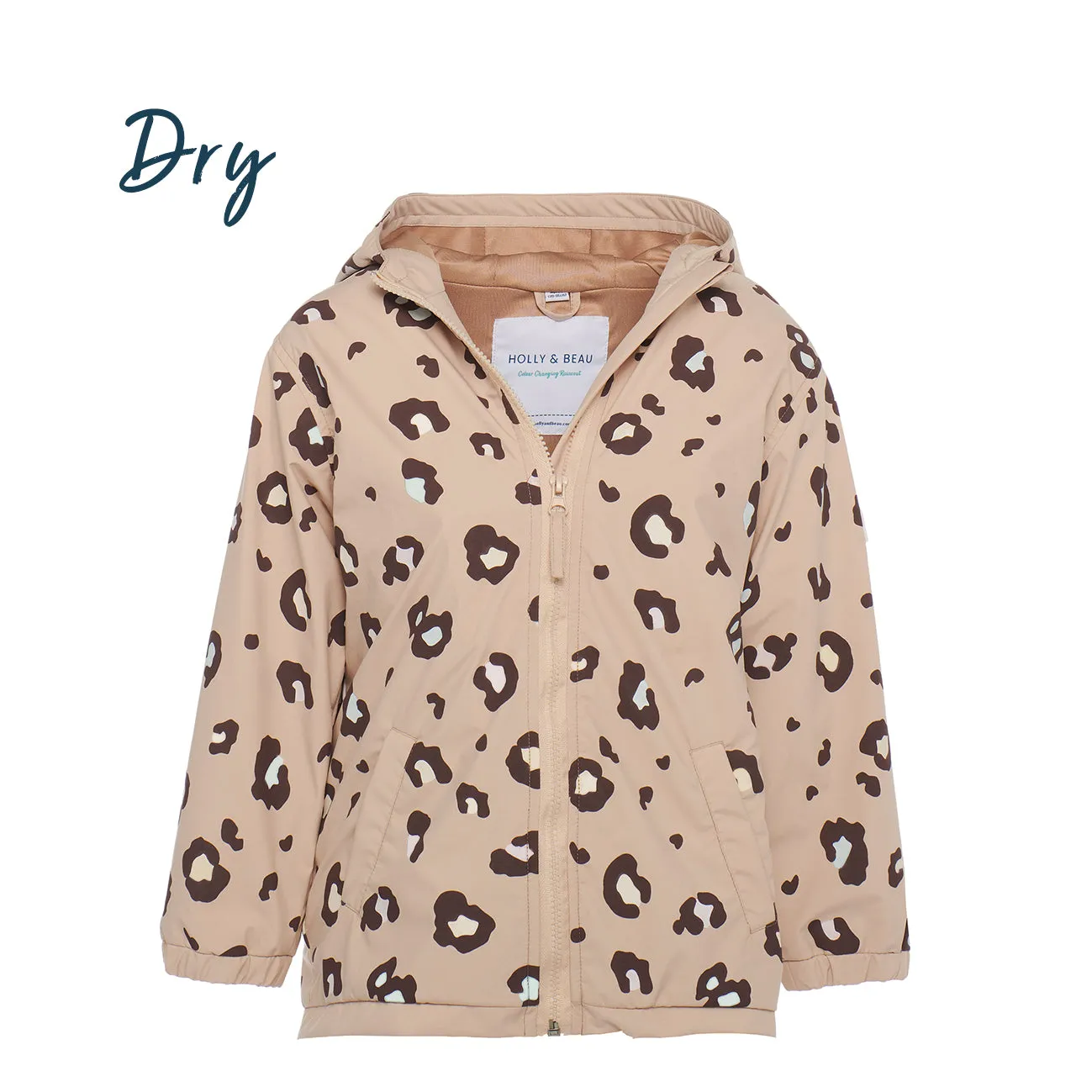 Color-Changing Leopard Print Kids Raincoat with Optimal Size and Quality
