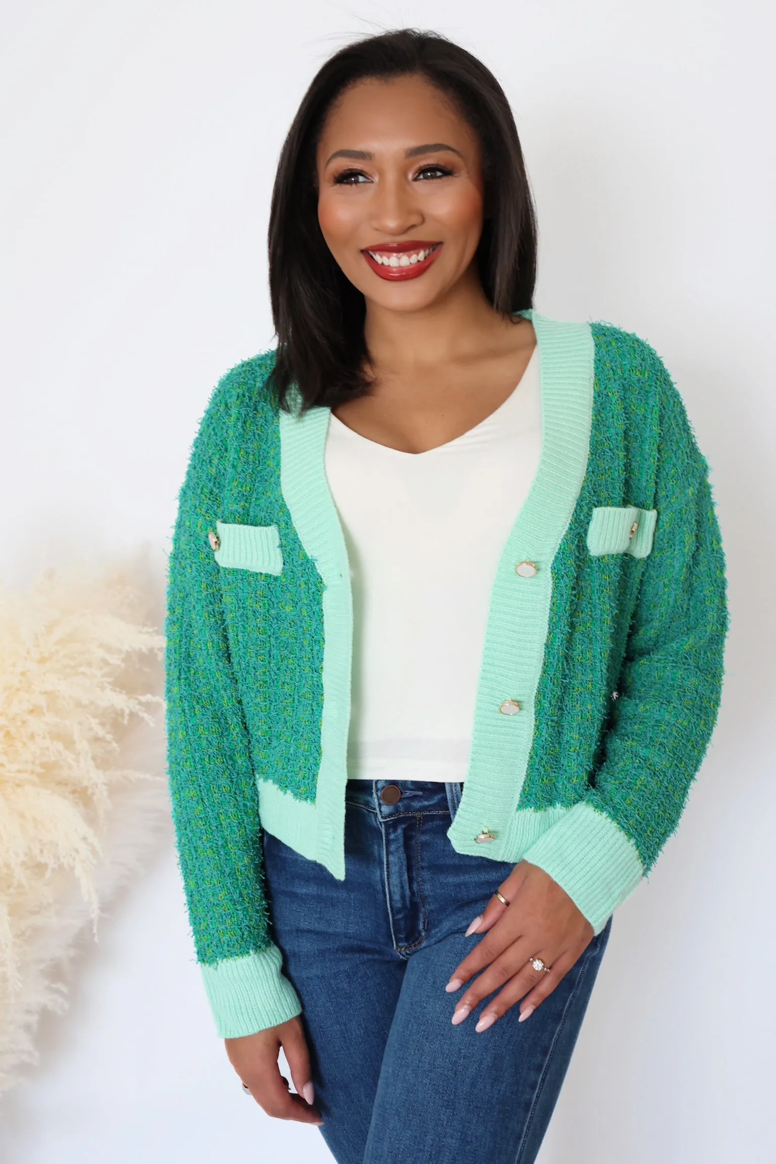 London Tweed Cardigan