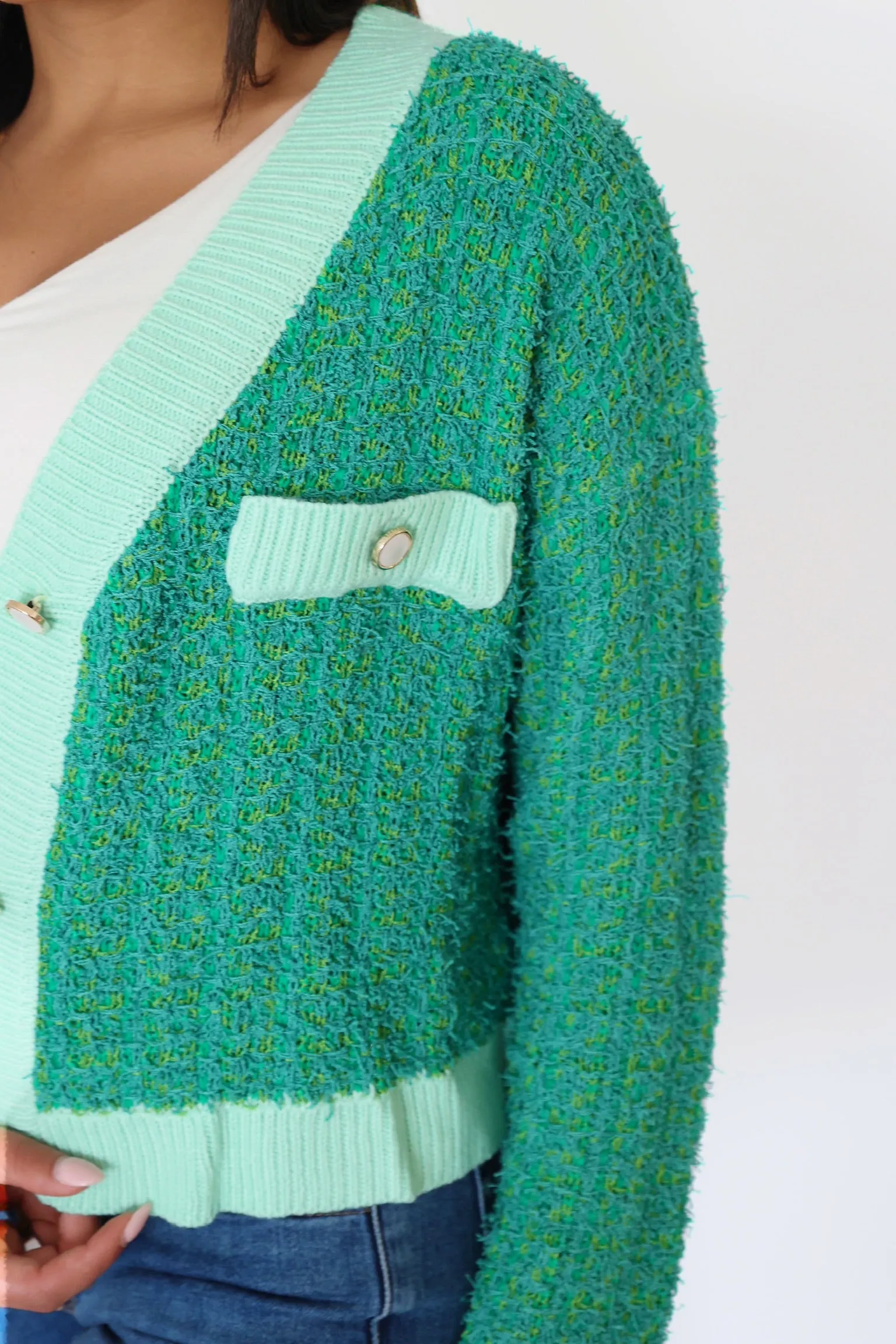 London Tweed Cardigan