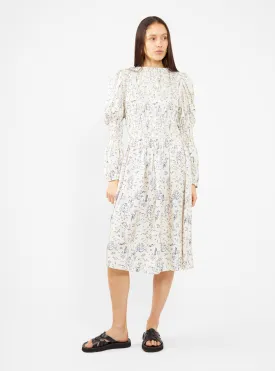 Marina Dress Off White & Navy