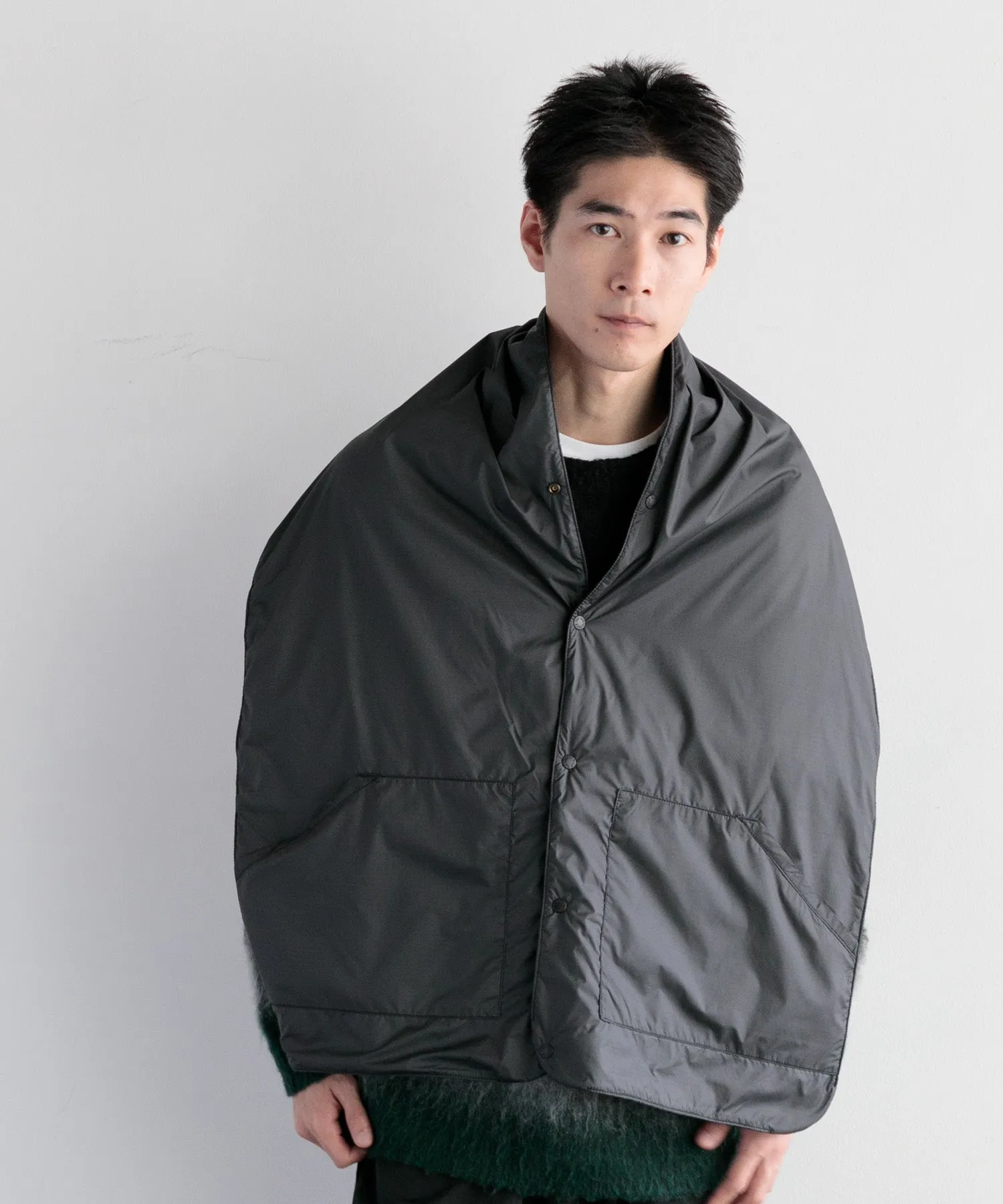 【MEN , WOMEN】THE NORTH FACE PURPLE LABEL Wool Field Reversible Cape