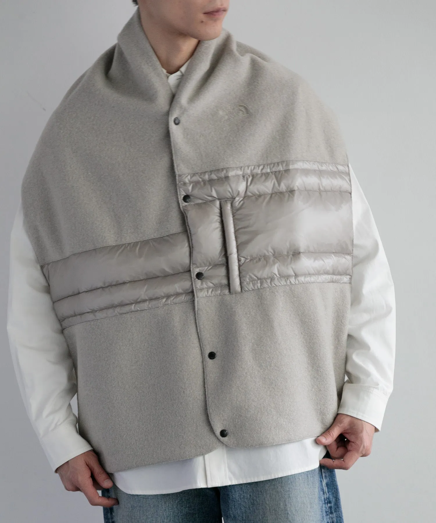 【MEN , WOMEN】THE NORTH FACE PURPLE LABEL Wool Field Reversible Cape