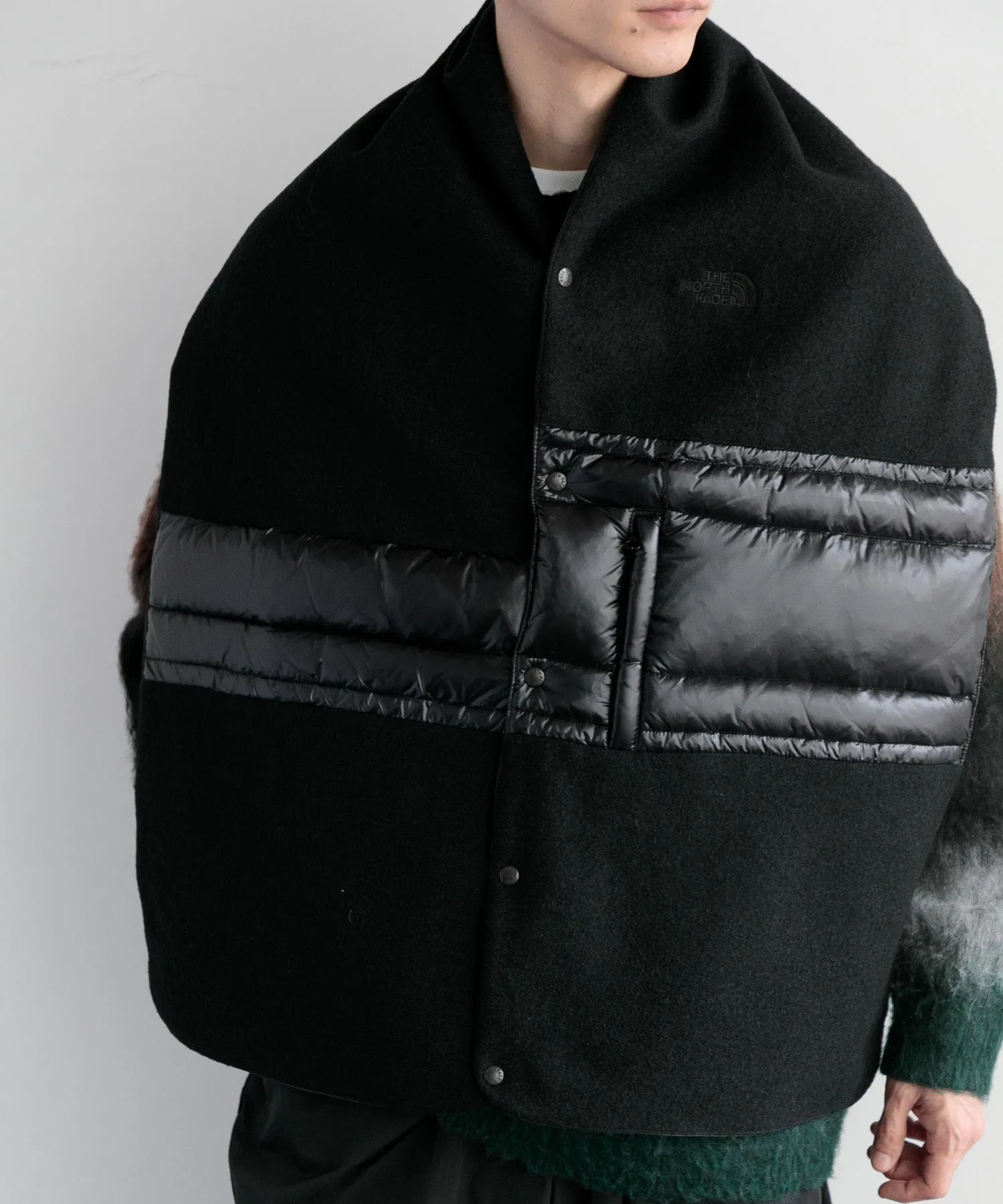 【MEN , WOMEN】THE NORTH FACE PURPLE LABEL Wool Field Reversible Cape