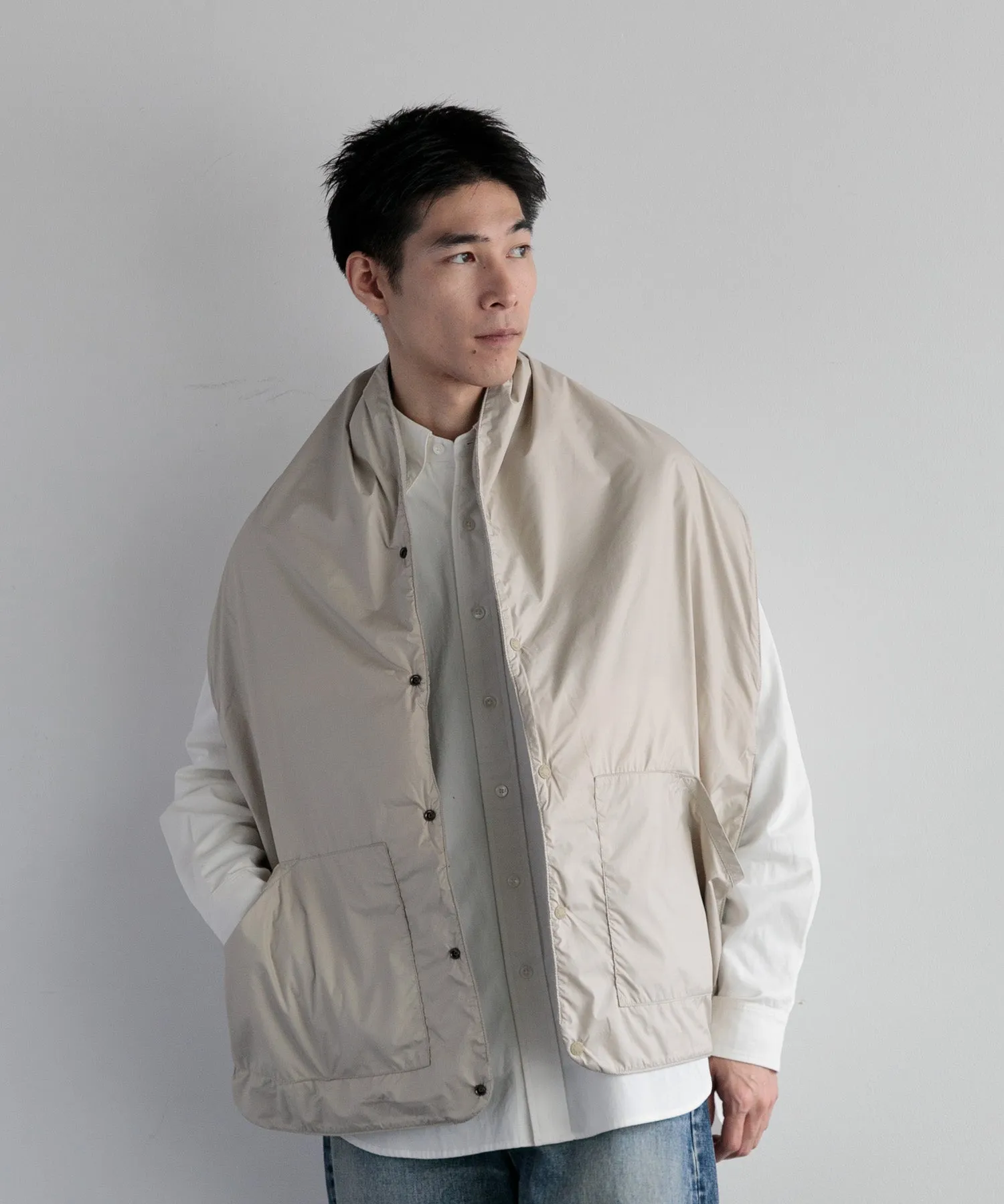 【MEN , WOMEN】THE NORTH FACE PURPLE LABEL Wool Field Reversible Cape