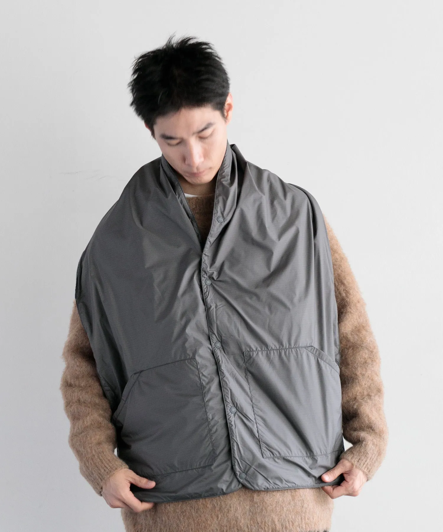 【MEN , WOMEN】THE NORTH FACE PURPLE LABEL Wool Field Reversible Cape