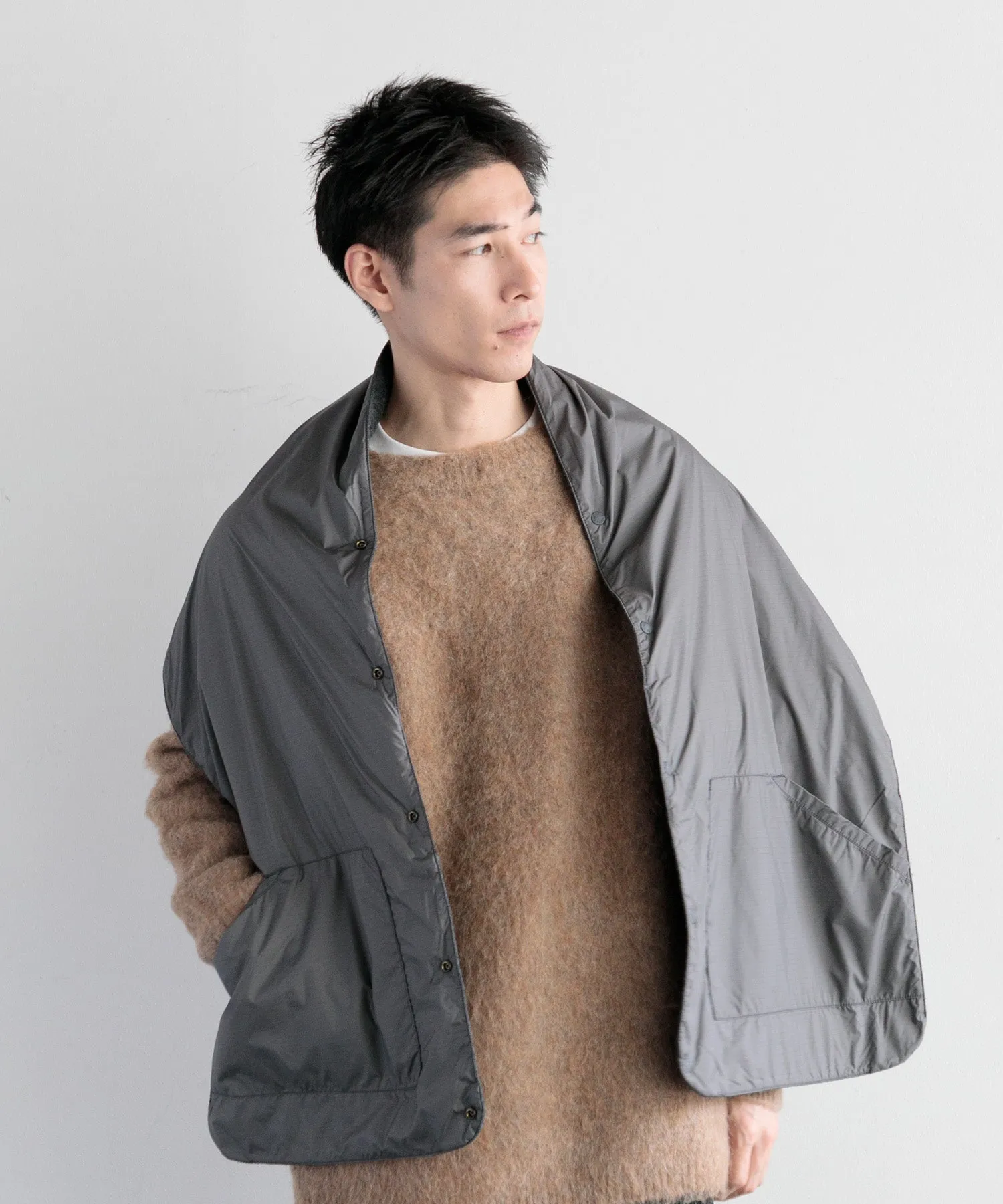 【MEN , WOMEN】THE NORTH FACE PURPLE LABEL Wool Field Reversible Cape