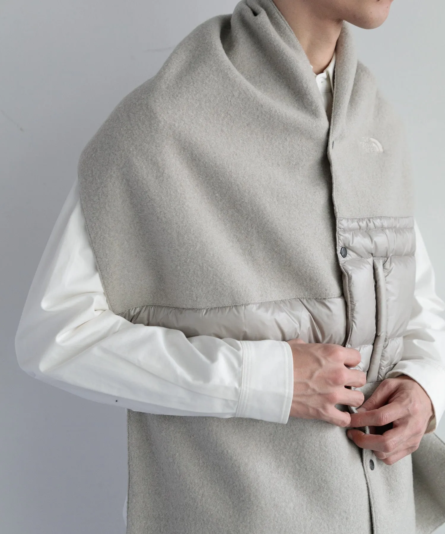 【MEN , WOMEN】THE NORTH FACE PURPLE LABEL Wool Field Reversible Cape