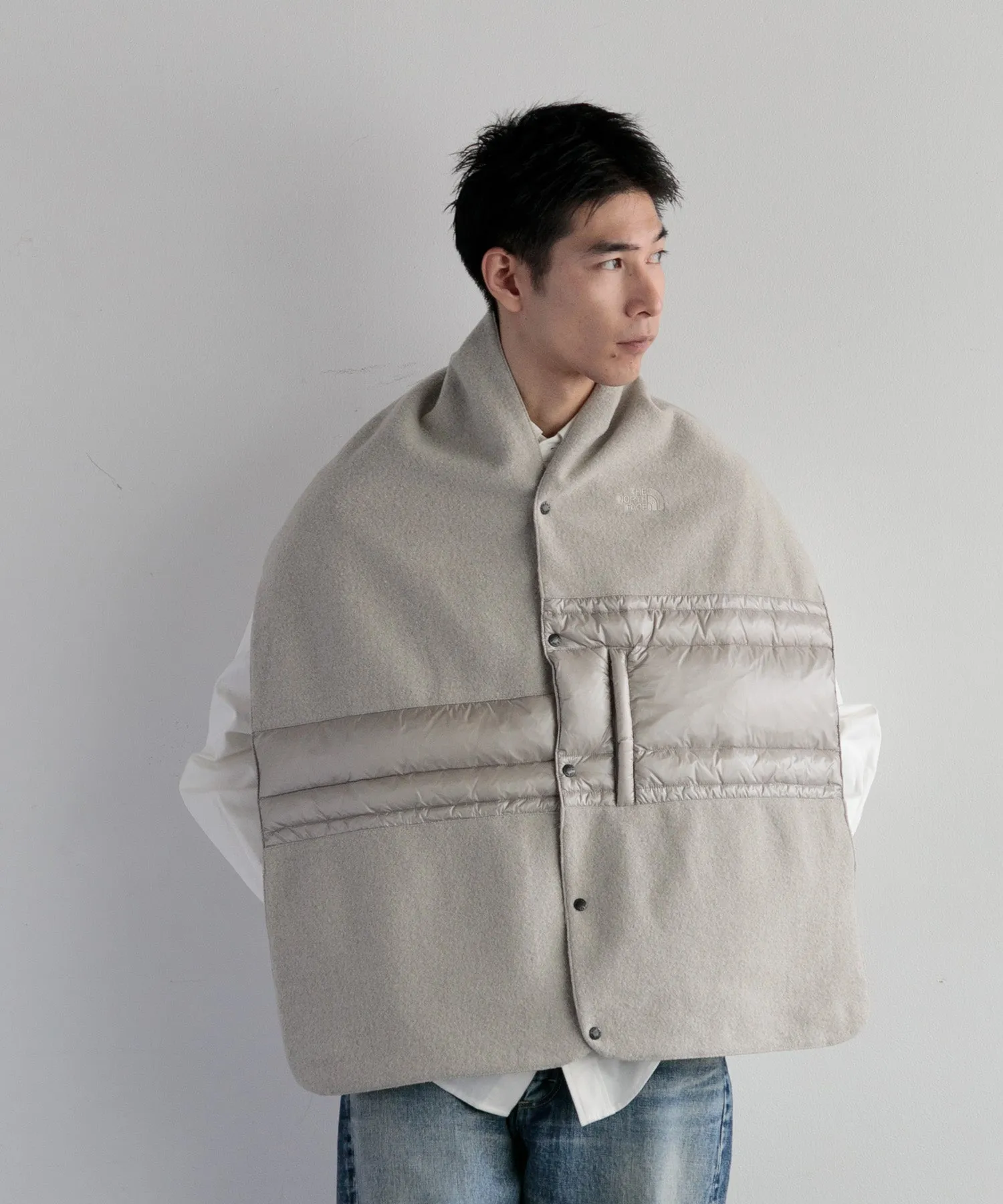 【MEN , WOMEN】THE NORTH FACE PURPLE LABEL Wool Field Reversible Cape