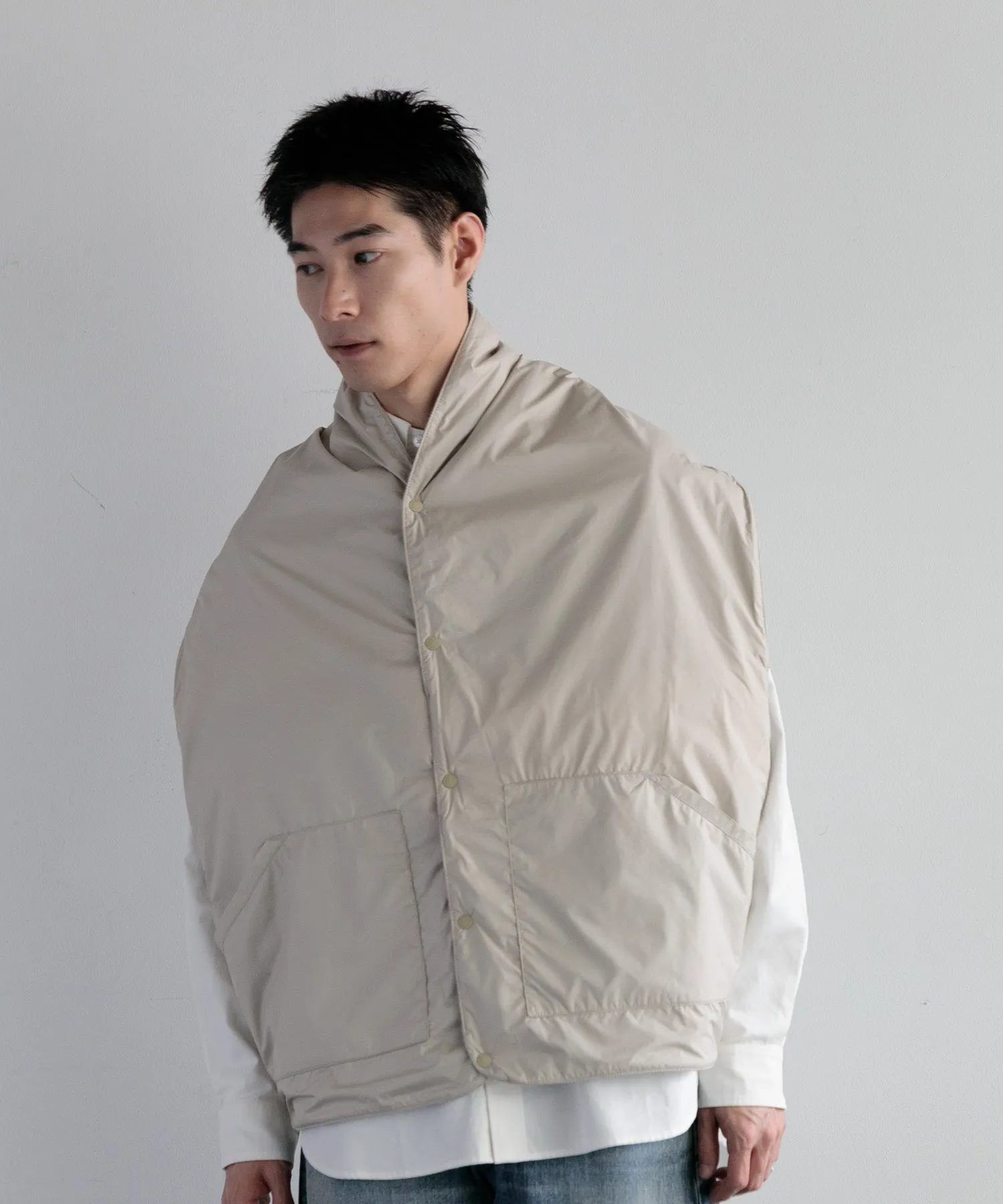 【MEN , WOMEN】THE NORTH FACE PURPLE LABEL Wool Field Reversible Cape