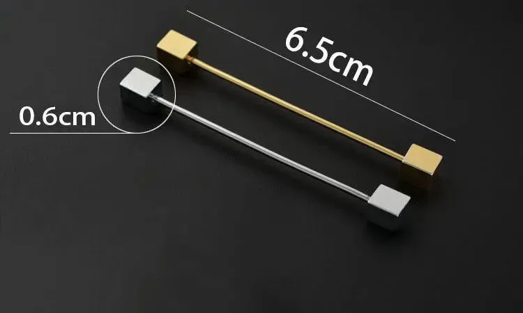 mens gold collar pin bar for mens shirt | collar bar