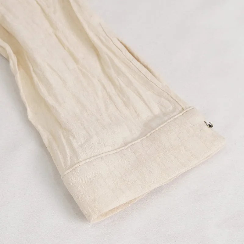 Men's Gothic Stand Collar Ruched Shirt