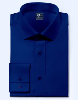Men's Shirt - Royal Blue Color Spread Collar Shirt