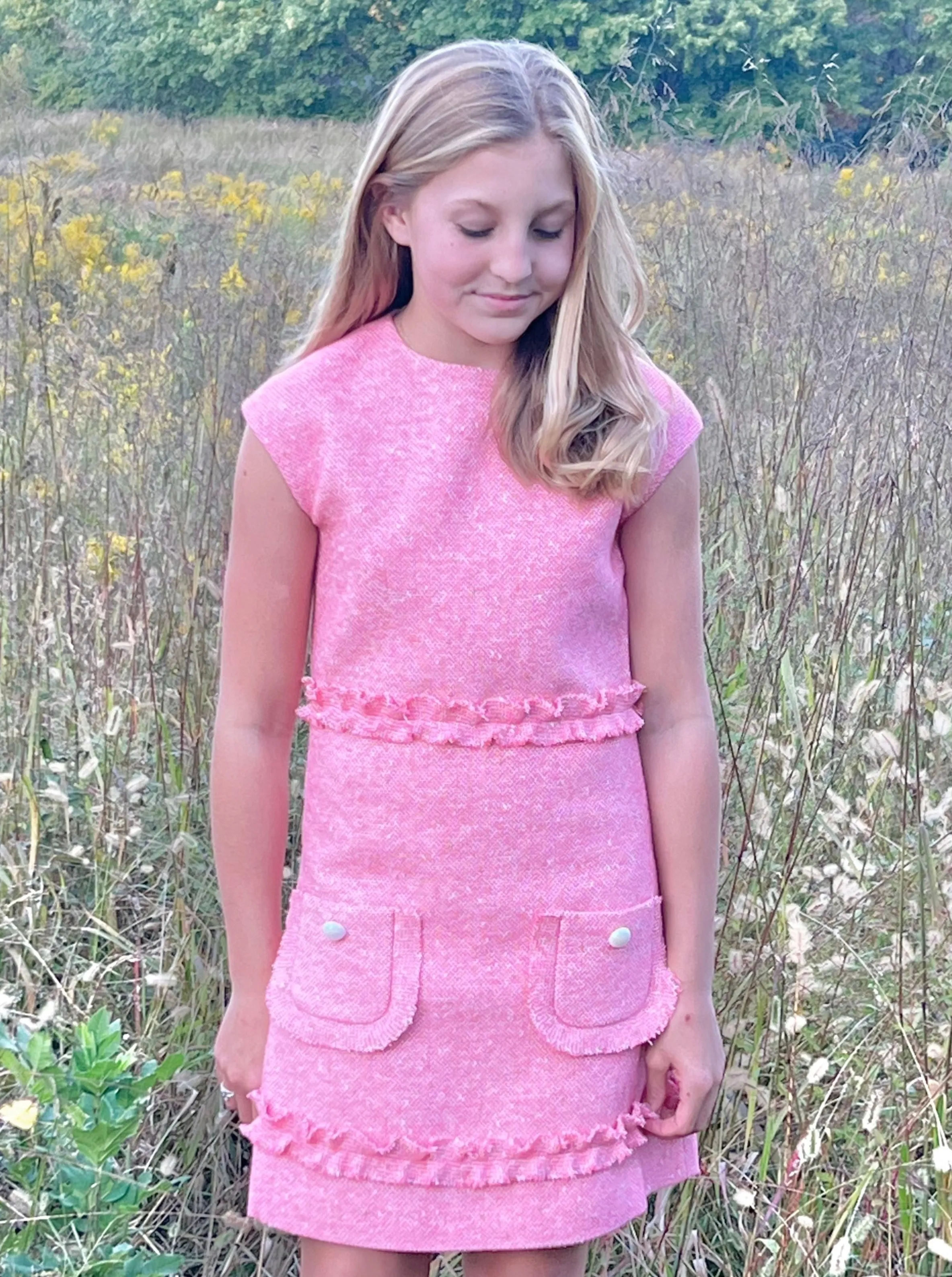 Mimi Ruffle Dress- Shem Creek Shrimp