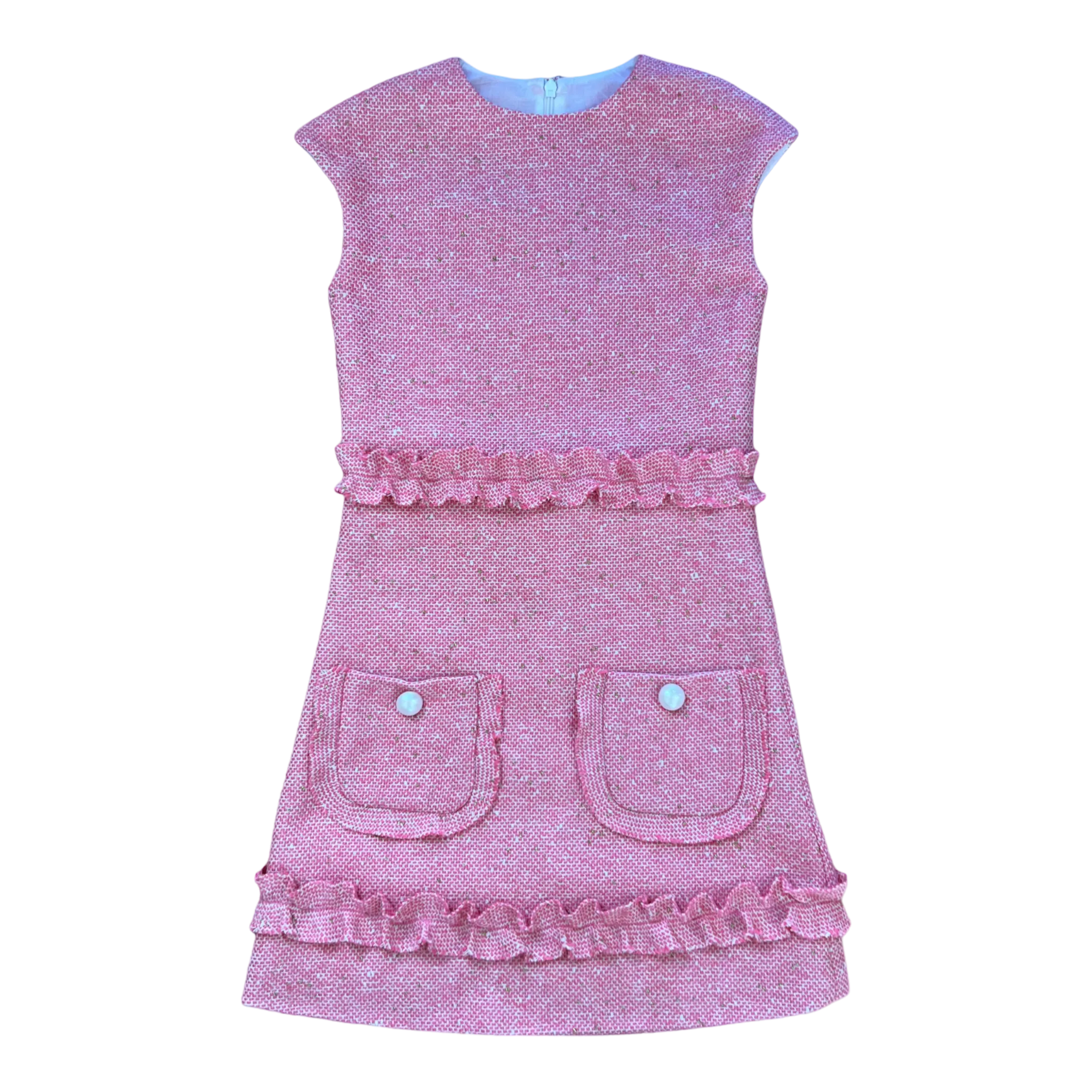 Mimi Ruffle Dress- Shem Creek Shrimp