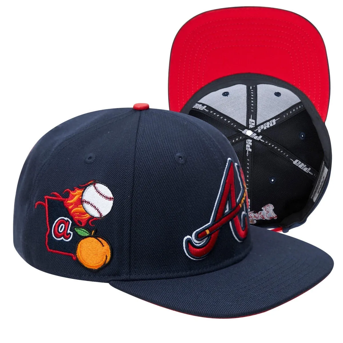 MLB ATLANTA BRAVES HOMETOWN WOOL UNISEX SNAPBACK (MIDNIGHT NAVY)
