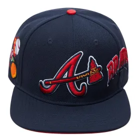 MLB ATLANTA BRAVES HOMETOWN WOOL UNISEX SNAPBACK (MIDNIGHT NAVY)