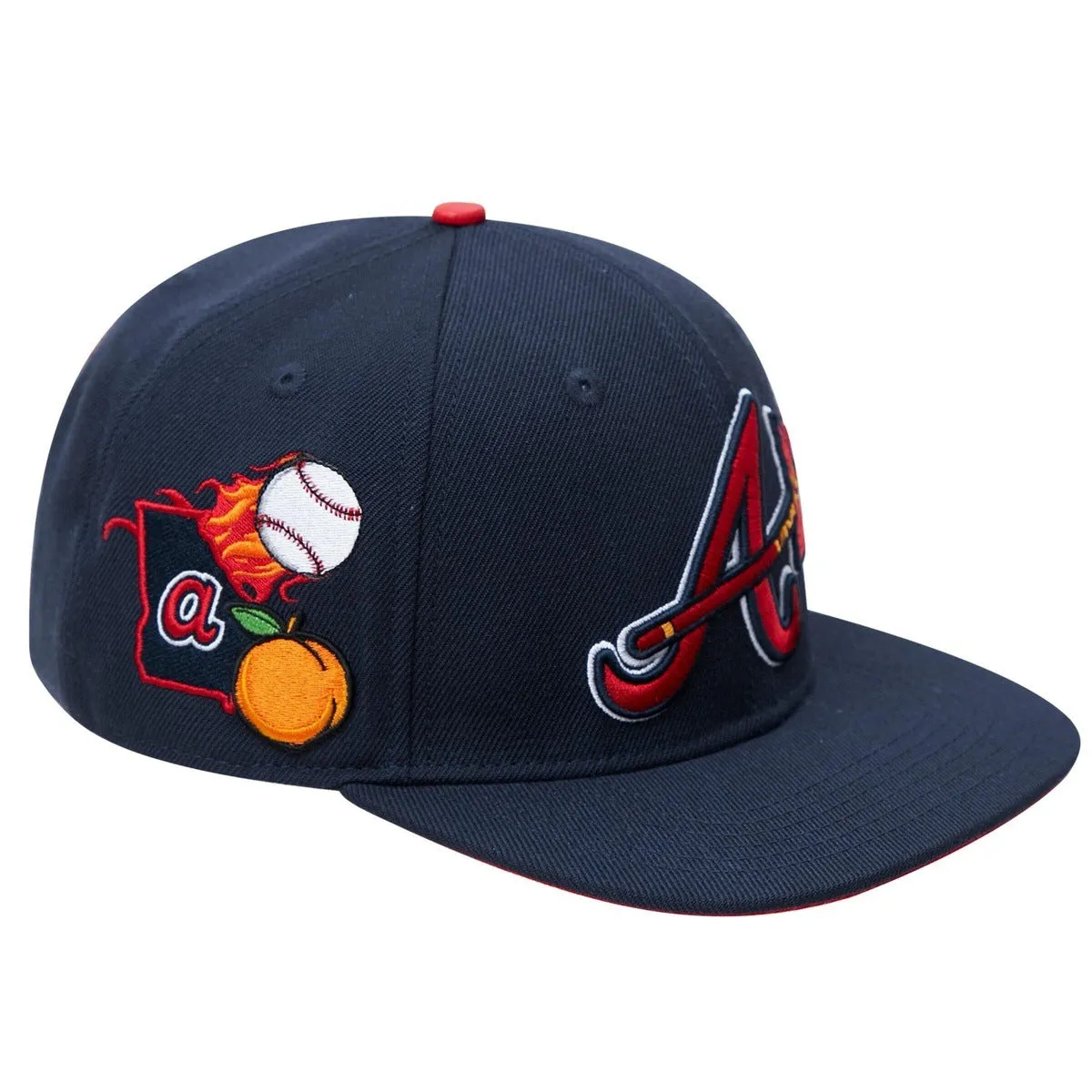 MLB ATLANTA BRAVES HOMETOWN WOOL UNISEX SNAPBACK (MIDNIGHT NAVY)