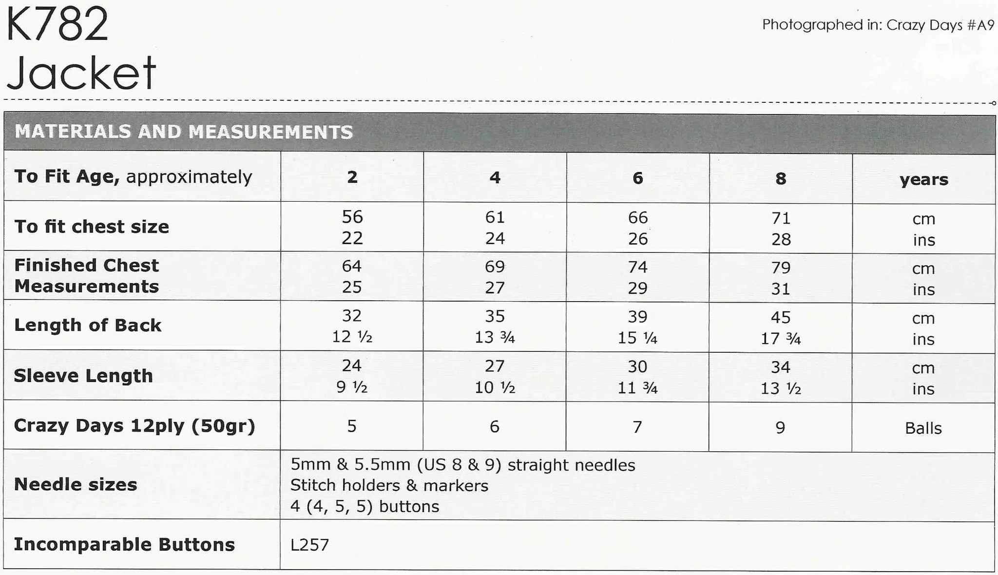 NATURALLY LEAFLET K782