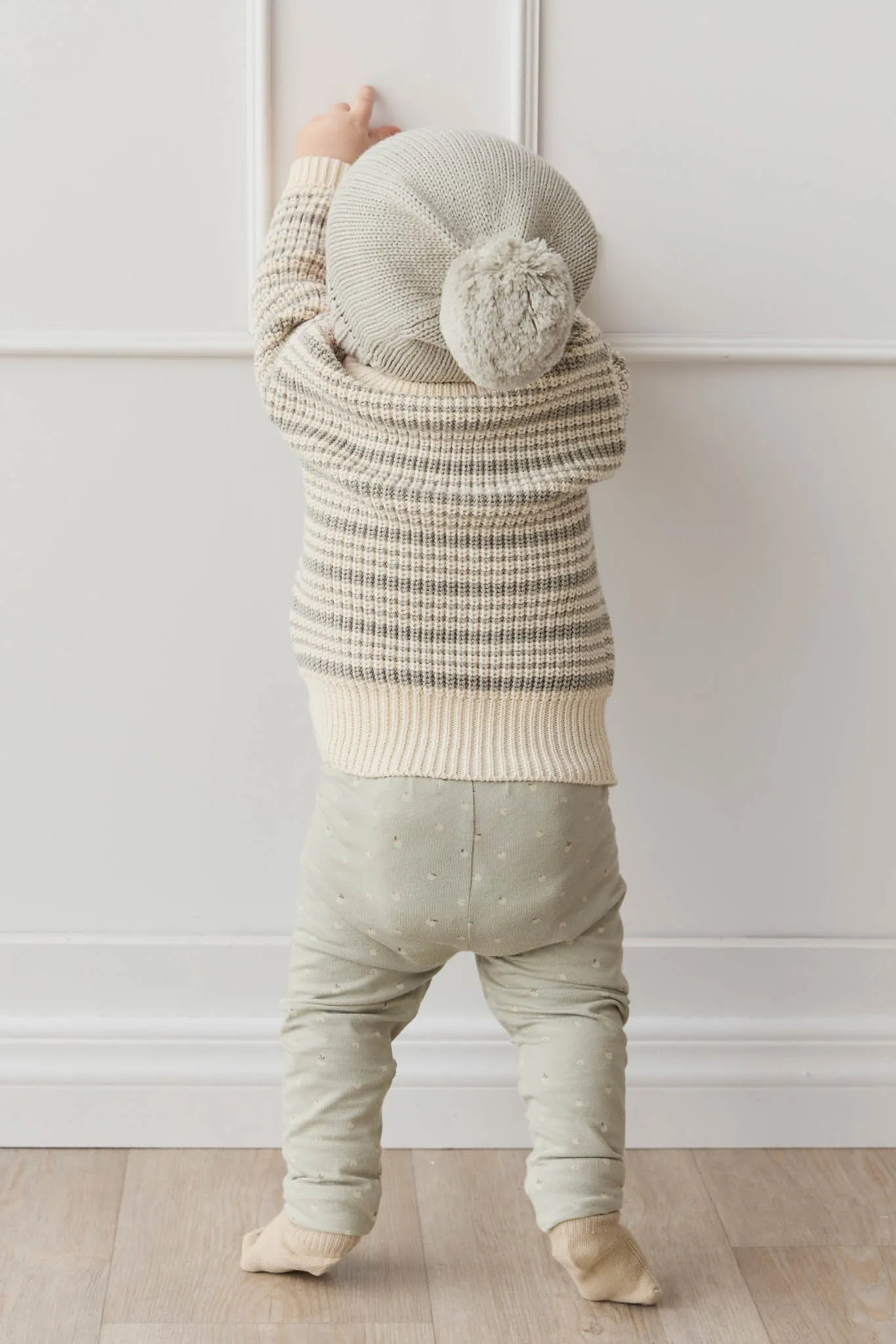 Organic Cotton Everyday Legging - Fresh Apples Abbey Stone