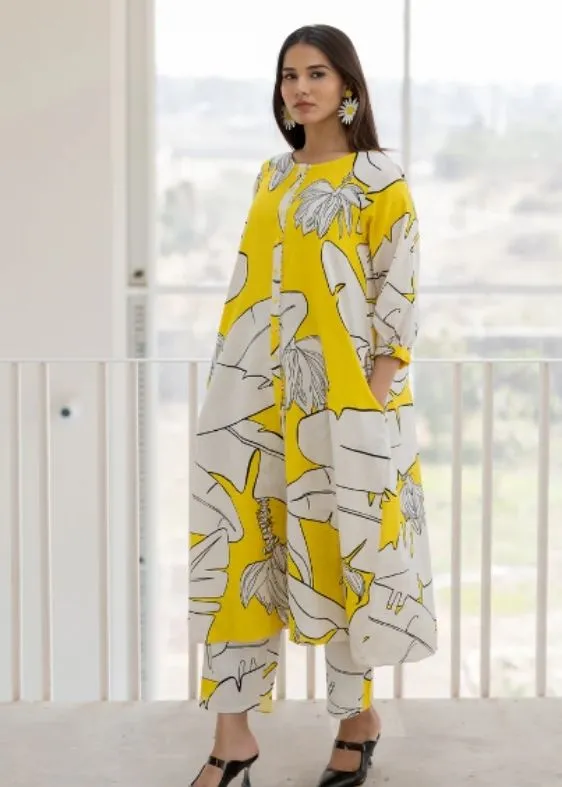 Plantain Orchard Kurta Button Down Kurta Set