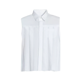 Pleated Sleeveless Shirt