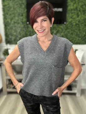 Plushy V-Neck Sweater Vest