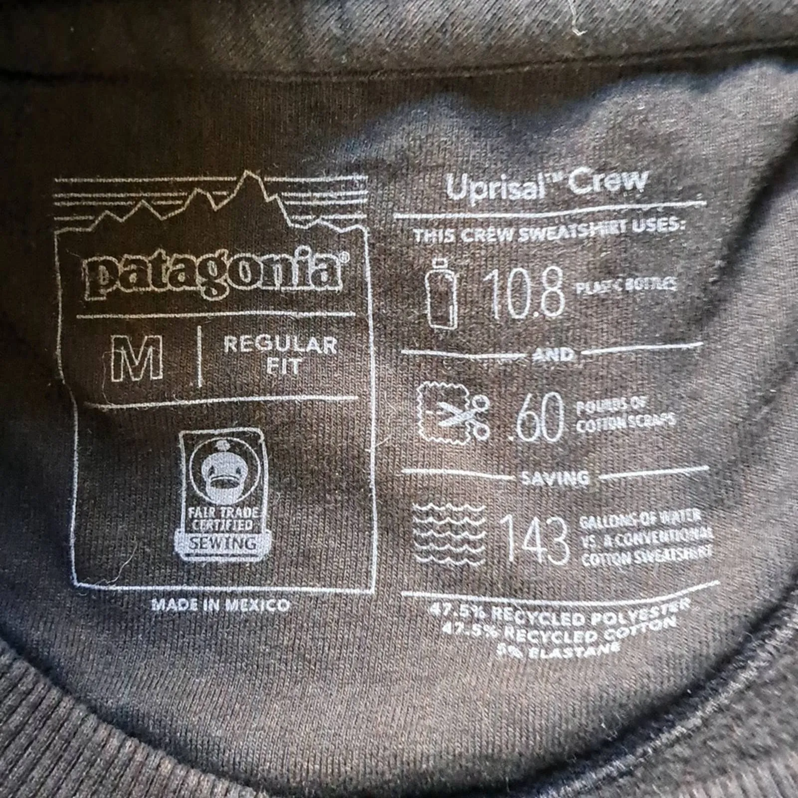 RARE Patagonia Fitz Roy Boulders Uprisal Crewneck Sweatshirt M