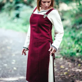 Red Apron OverDress - Wool