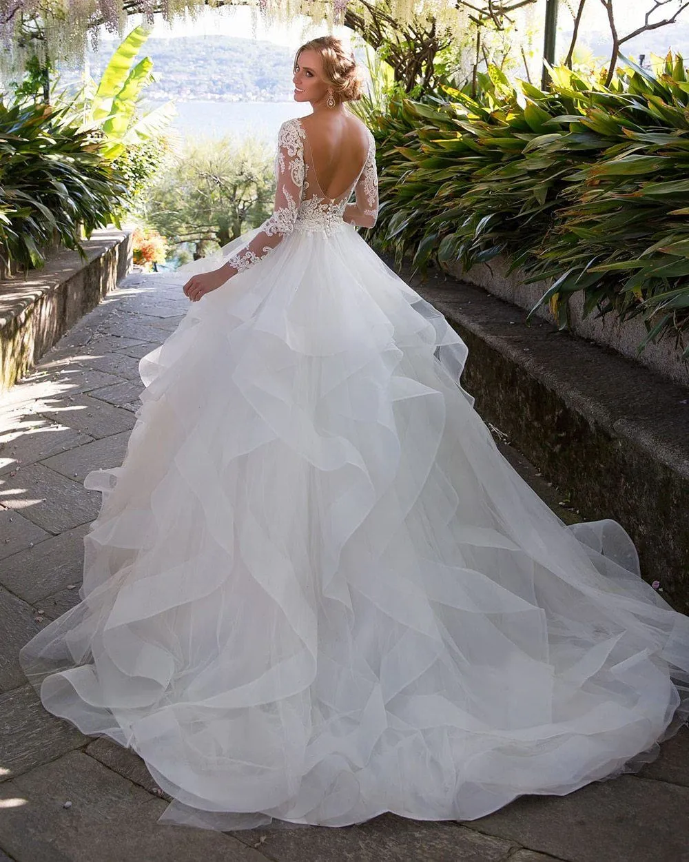Royal Plunge Wedding Gown