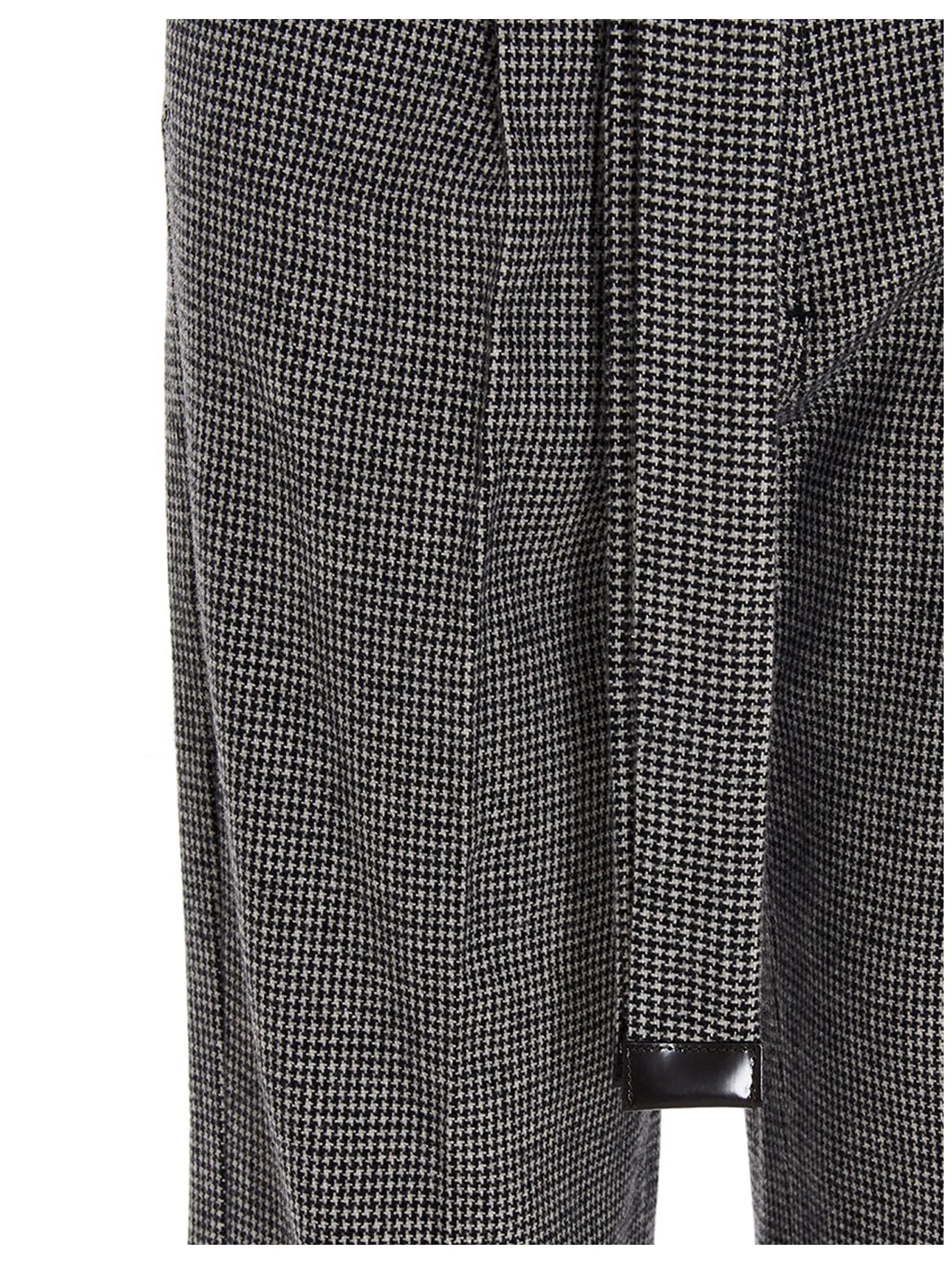 'S Max Mara Houndstooth Belted Trousers