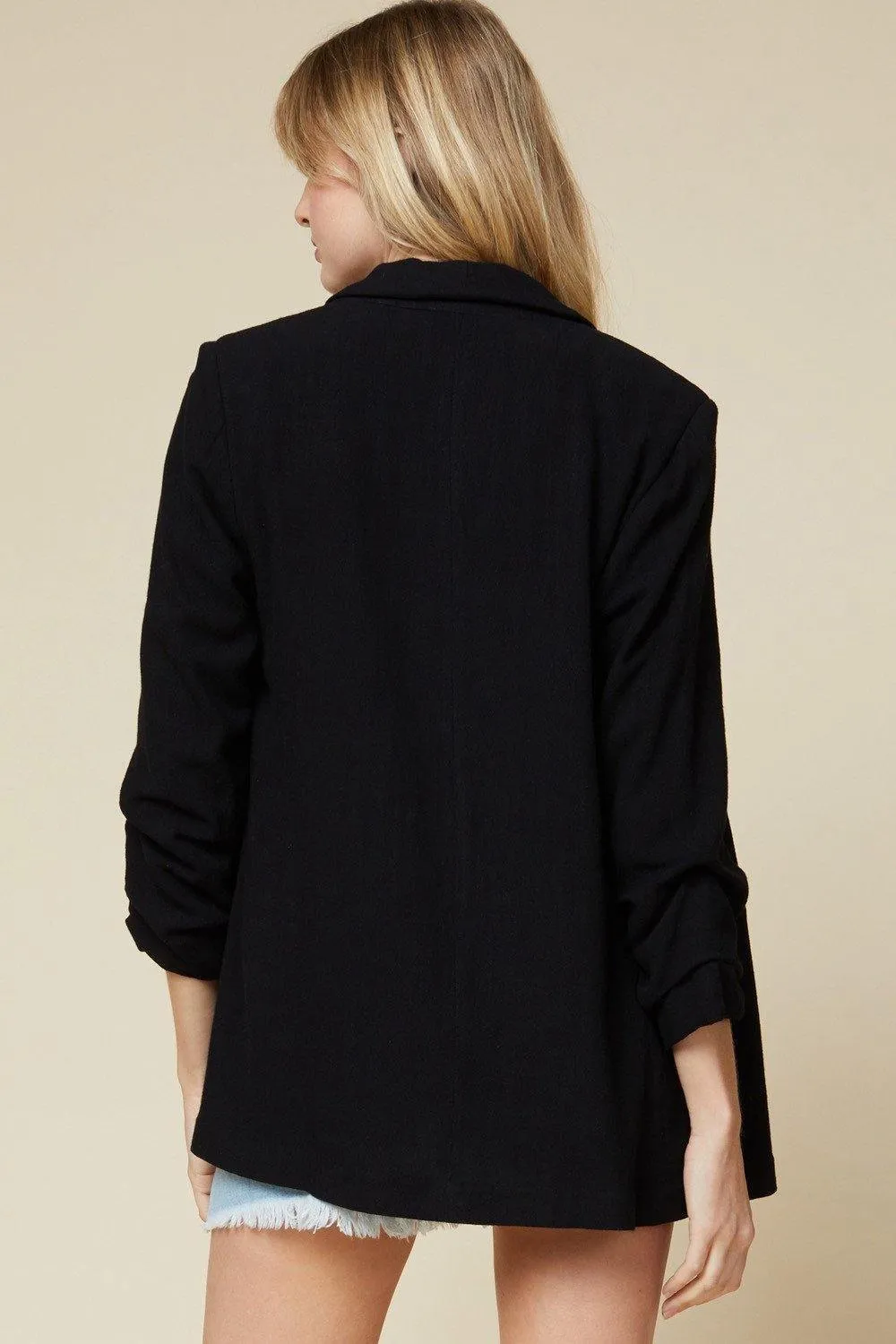 Shirred Blazer Jacket