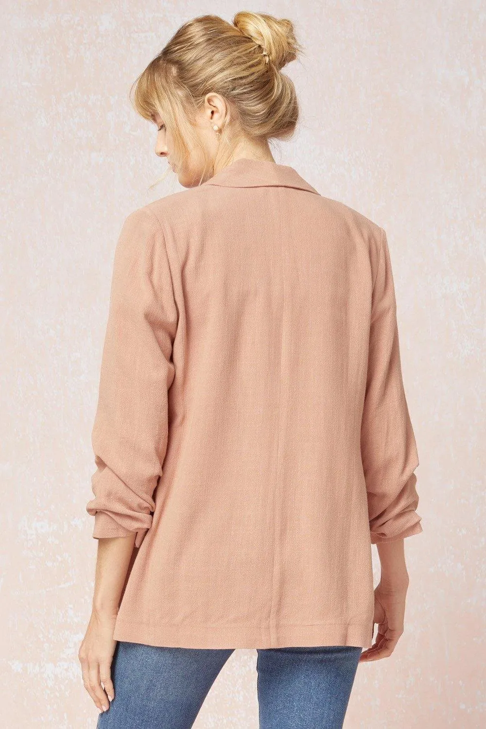 Shirred Blazer Jacket